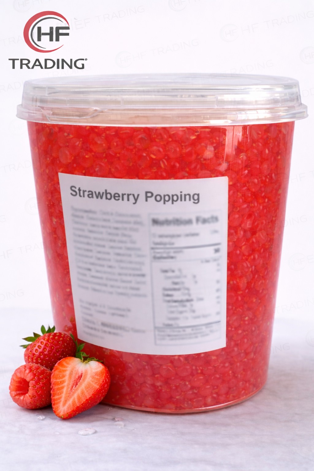 strawberry Popping Boba for Bubble Tea