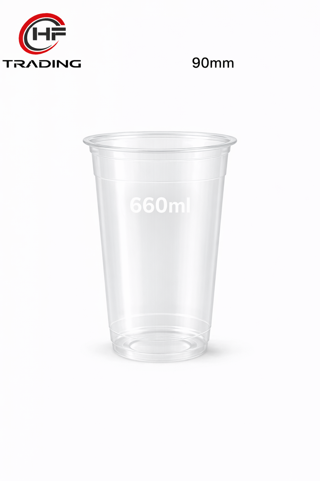 660ml Clear Plastic Cup