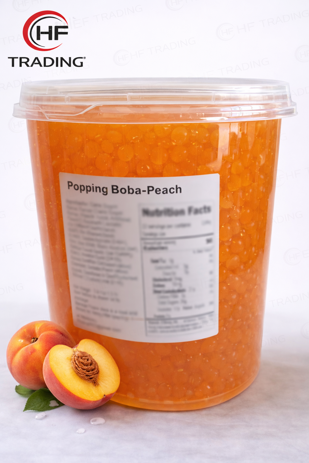 Peach popping for Bubble tea